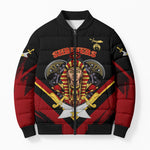 Noble Shriners Bomber Puffer Jacket Masonic Egyptian Pharaoh Scimitar Emblem