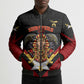 Noble Shriners Bomber Puffer Jacket Masonic Egyptian Pharaoh Scimitar Emblem