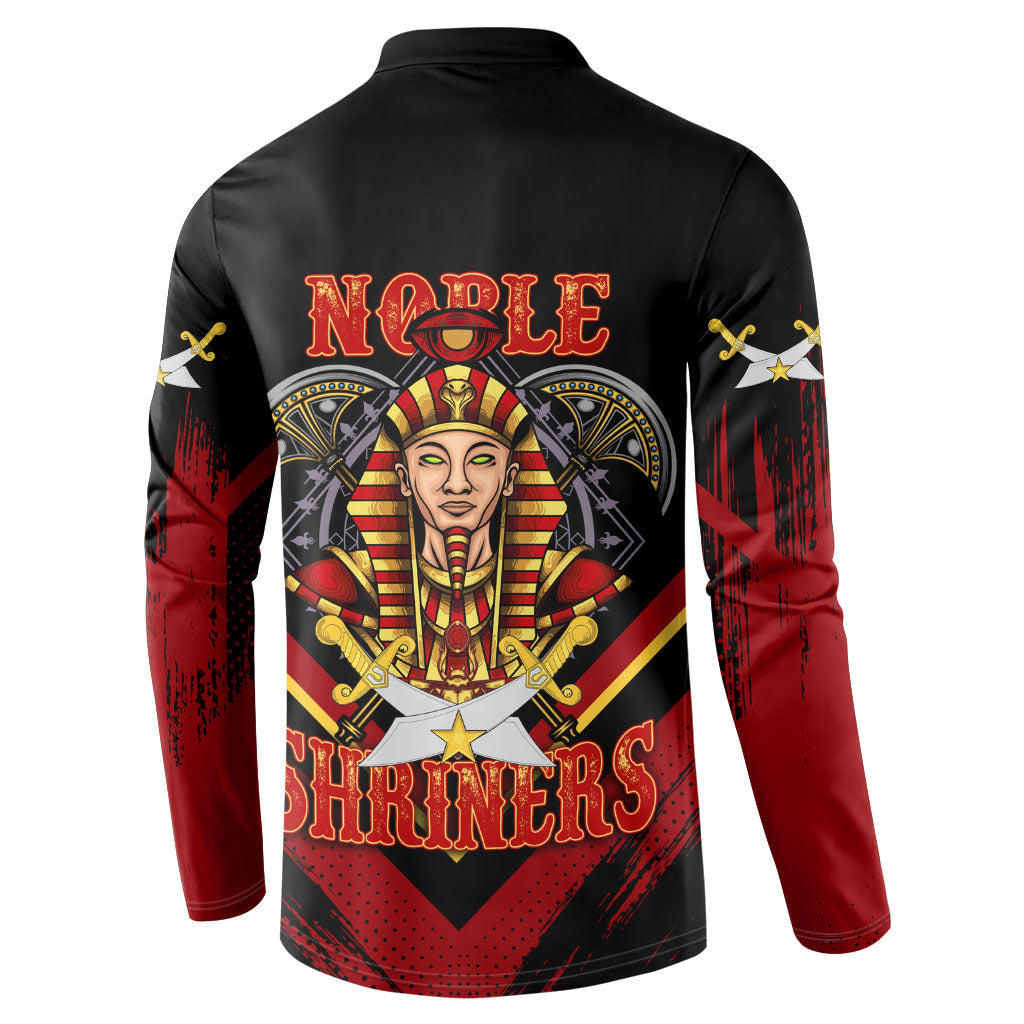 Noble Shriners Button Sweatshirt Masonic Egyptian Pharaoh Scimitar Emblem