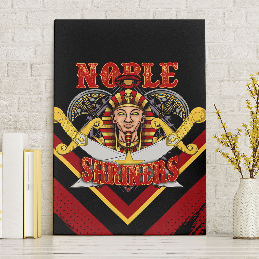 Noble Shriners Canvas Wall Art Masonic Egyptian Pharaoh Scimitar Emblem