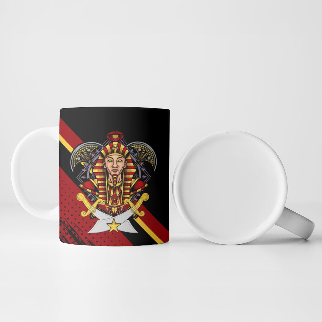 Noble Shriners Ceramic Mug Masonic Egyptian Pharaoh Scimitar Emblem