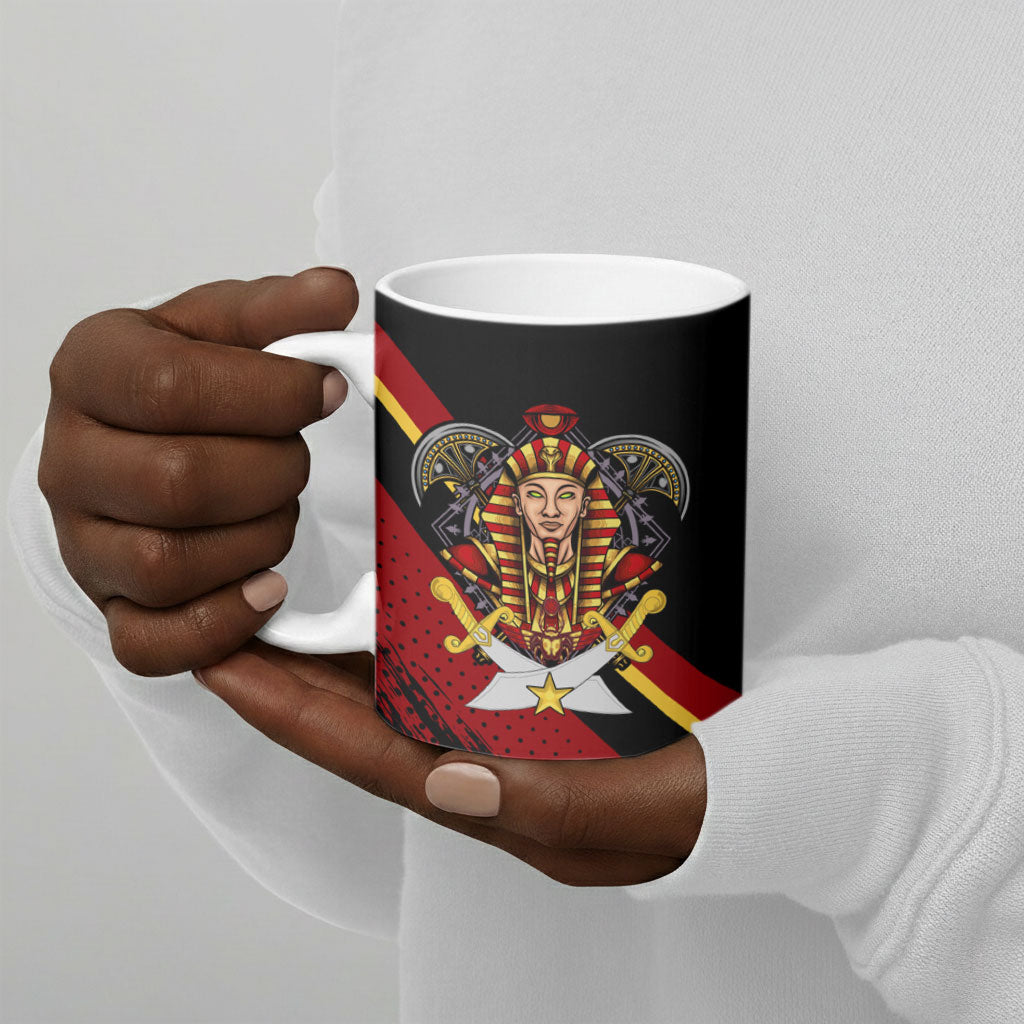 Noble Shriners Ceramic Mug Masonic Egyptian Pharaoh Scimitar Emblem