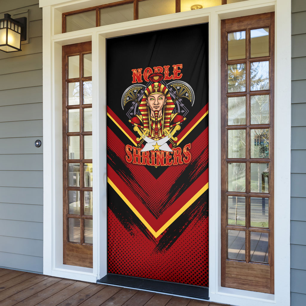 Noble Shriners Door Cover Masonic Egyptian Pharaoh Scimitar Emblem