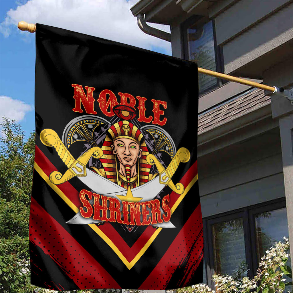 Noble Shriners Garden Flag Masonic Egyptian Pharaoh Scimitar Emblem