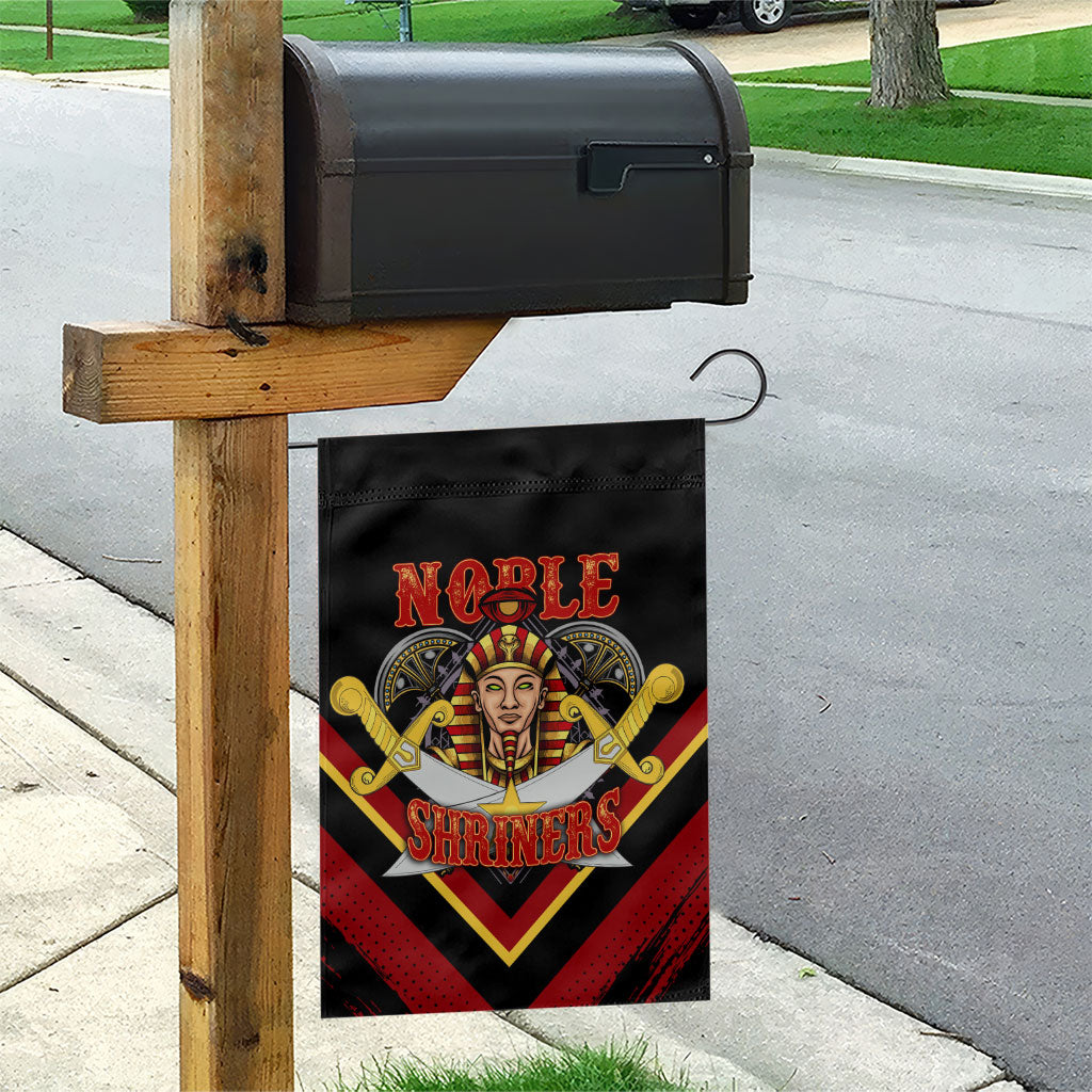 Noble Shriners Garden Flag Masonic Egyptian Pharaoh Scimitar Emblem