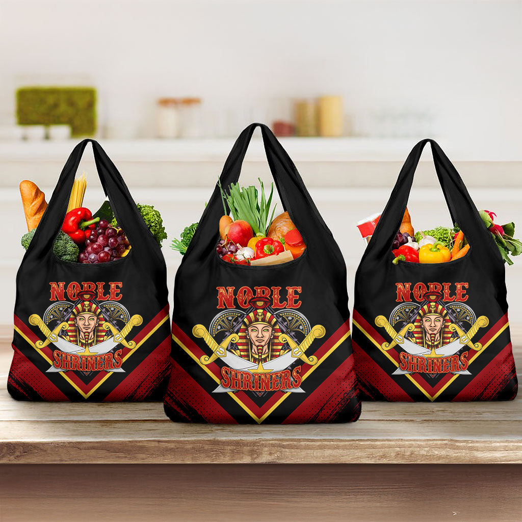 Noble Shriners Grocery Bag Masonic Egyptian Pharaoh Scimitar Emblem