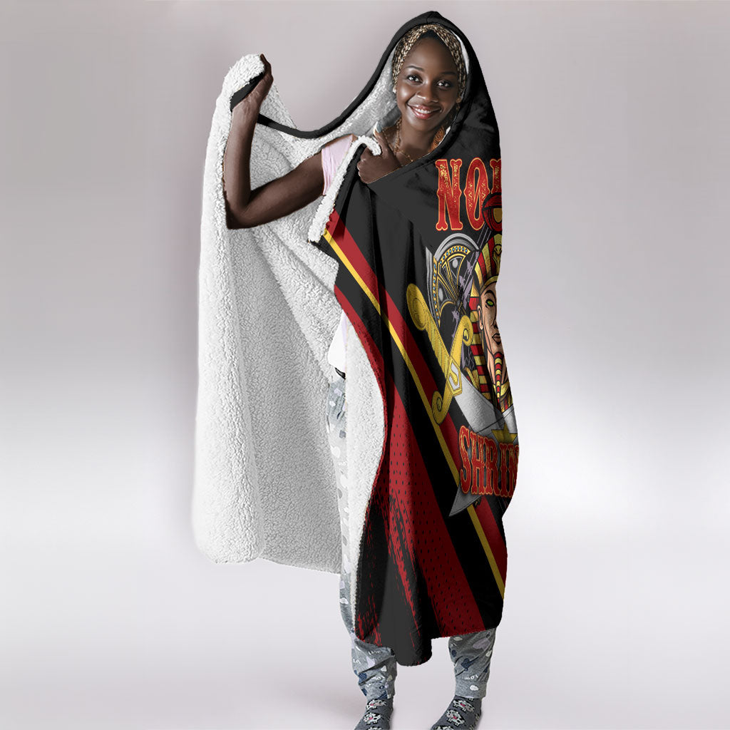 Noble Shriners Hooded Blanket Masonic Egyptian Pharaoh Scimitar Emblem