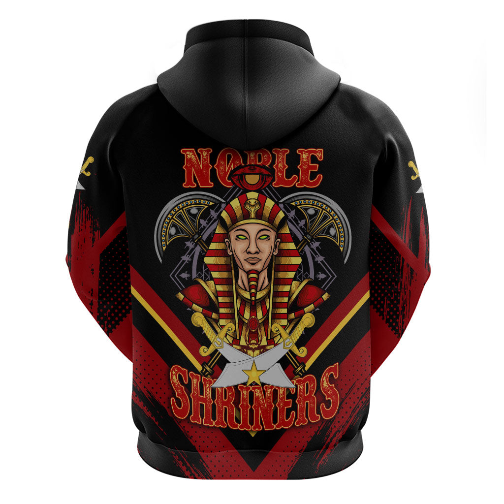 Noble Shriners Hoodie Masonic Egyptian Pharaoh Scimitar Emblem