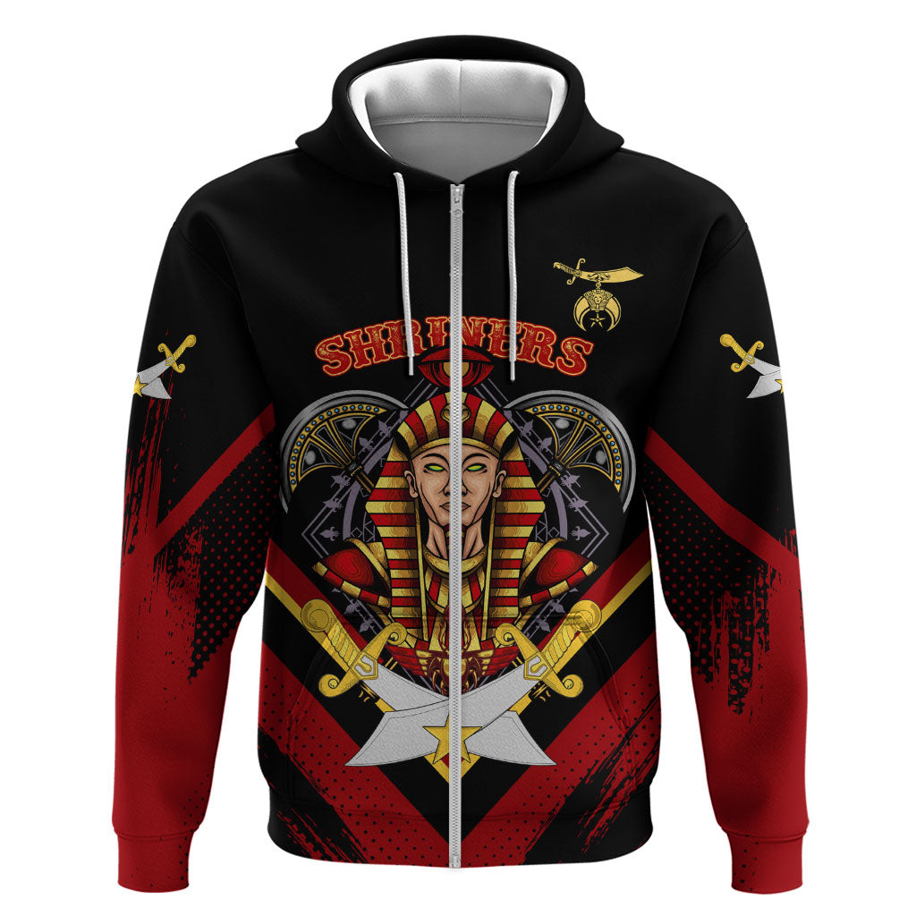 Noble Shriners Hoodie Masonic Egyptian Pharaoh Scimitar Emblem