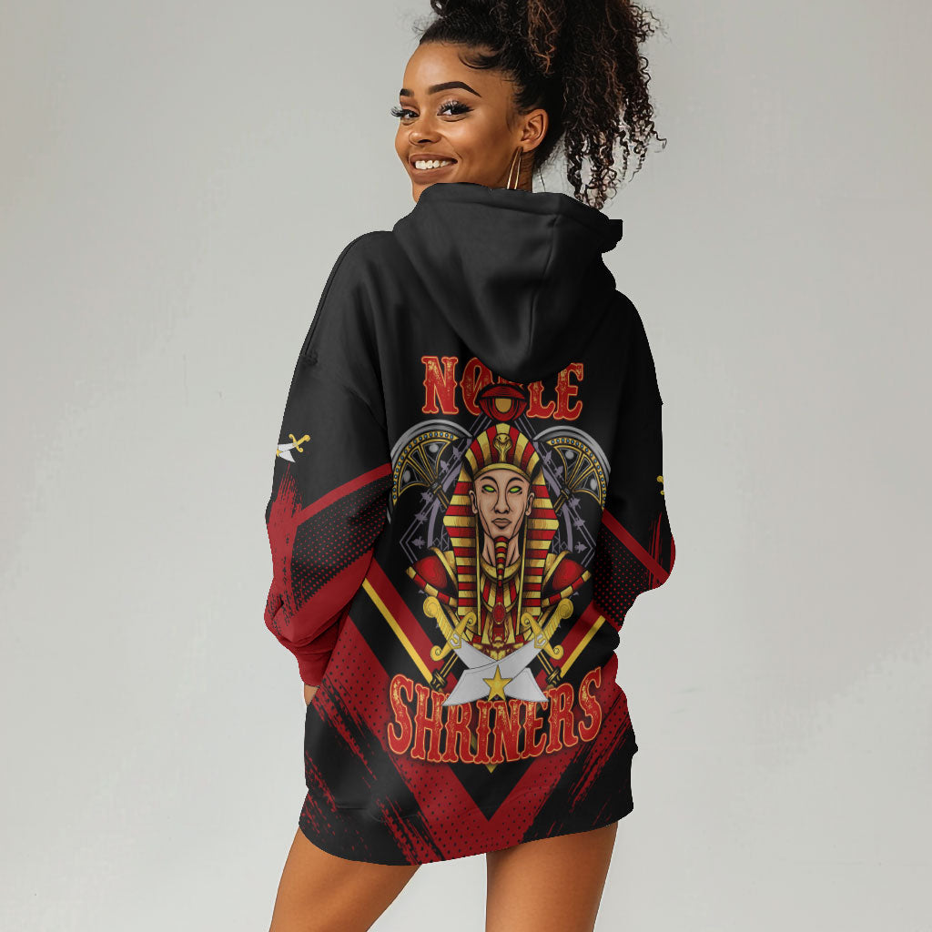 Noble Shriners Hoodie Dress Masonic Egyptian Pharaoh Scimitar Emblem