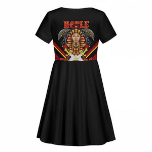Noble Shriners Kid Short Sleeve Dress Masonic Egyptian Pharaoh Scimitar Emblem