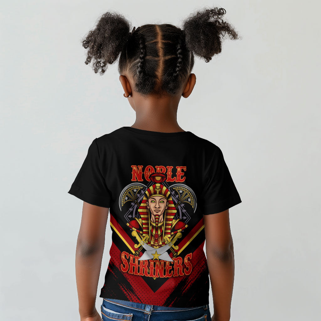 Noble Shriners Kid T shirt Masonic Egyptian Pharaoh Scimitar Emblem