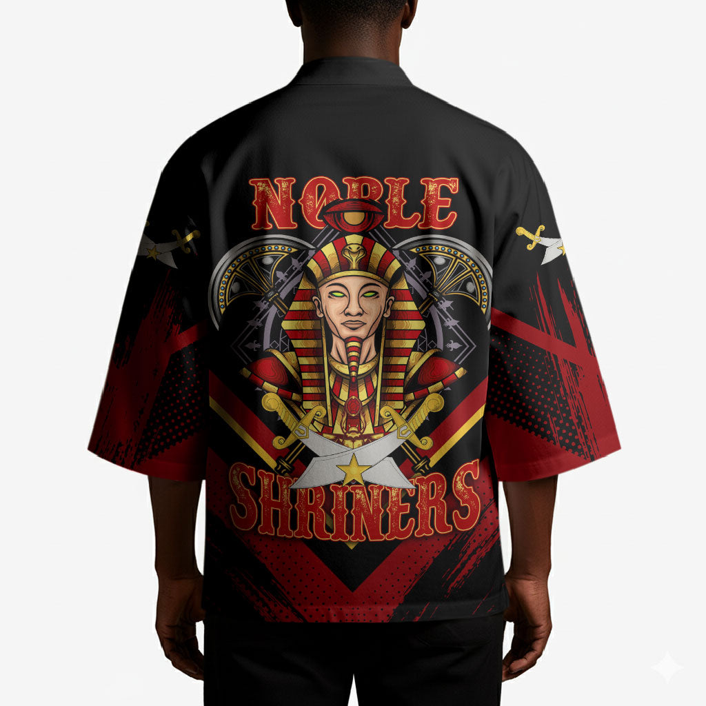 Noble Shriners Kimono Masonic Egyptian Pharaoh Scimitar Emblem