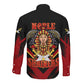 Noble Shriners Long Sleeve Button Shirt Masonic Egyptian Pharaoh Scimitar Emblem