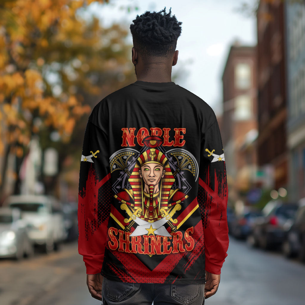 Noble Shriners Long Sleeve Shirt Masonic Egyptian Pharaoh Scimitar Emblem