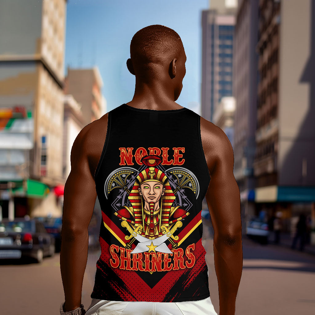 Noble Shriners Men Tank Top Masonic Egyptian Pharaoh Scimitar Emblem
