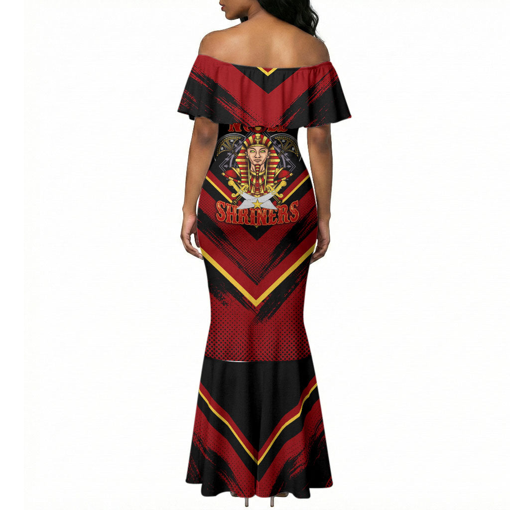 Noble Shriners Mermaid Dress Masonic Egyptian Pharaoh Scimitar Emblem