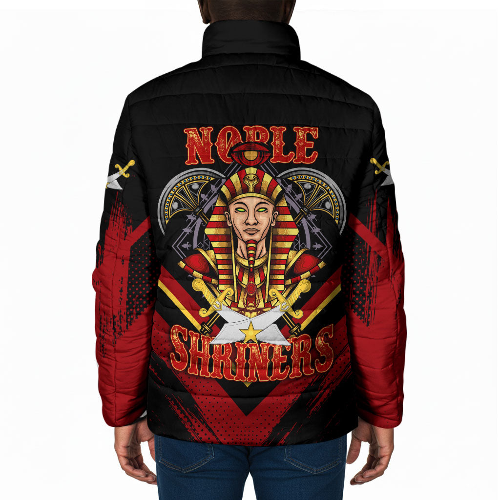 Noble Shriners Padded Jacket Masonic Egyptian Pharaoh Scimitar Emblem