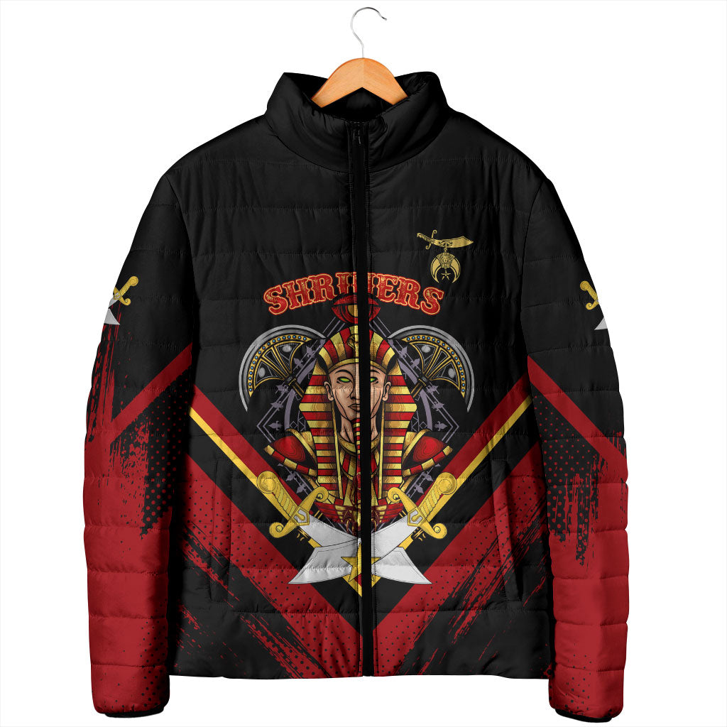 Noble Shriners Padded Jacket Masonic Egyptian Pharaoh Scimitar Emblem