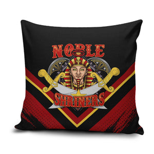 Noble Shriners Pillow Cover Masonic Egyptian Pharaoh Scimitar Emblem
