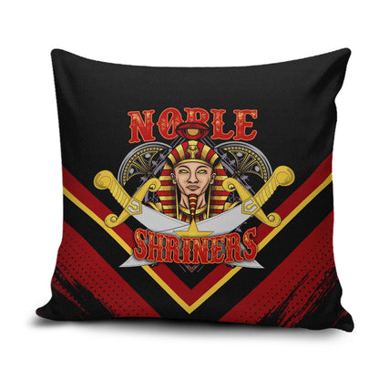 Noble Shriners Pillow Cover Masonic Egyptian Pharaoh Scimitar Emblem
