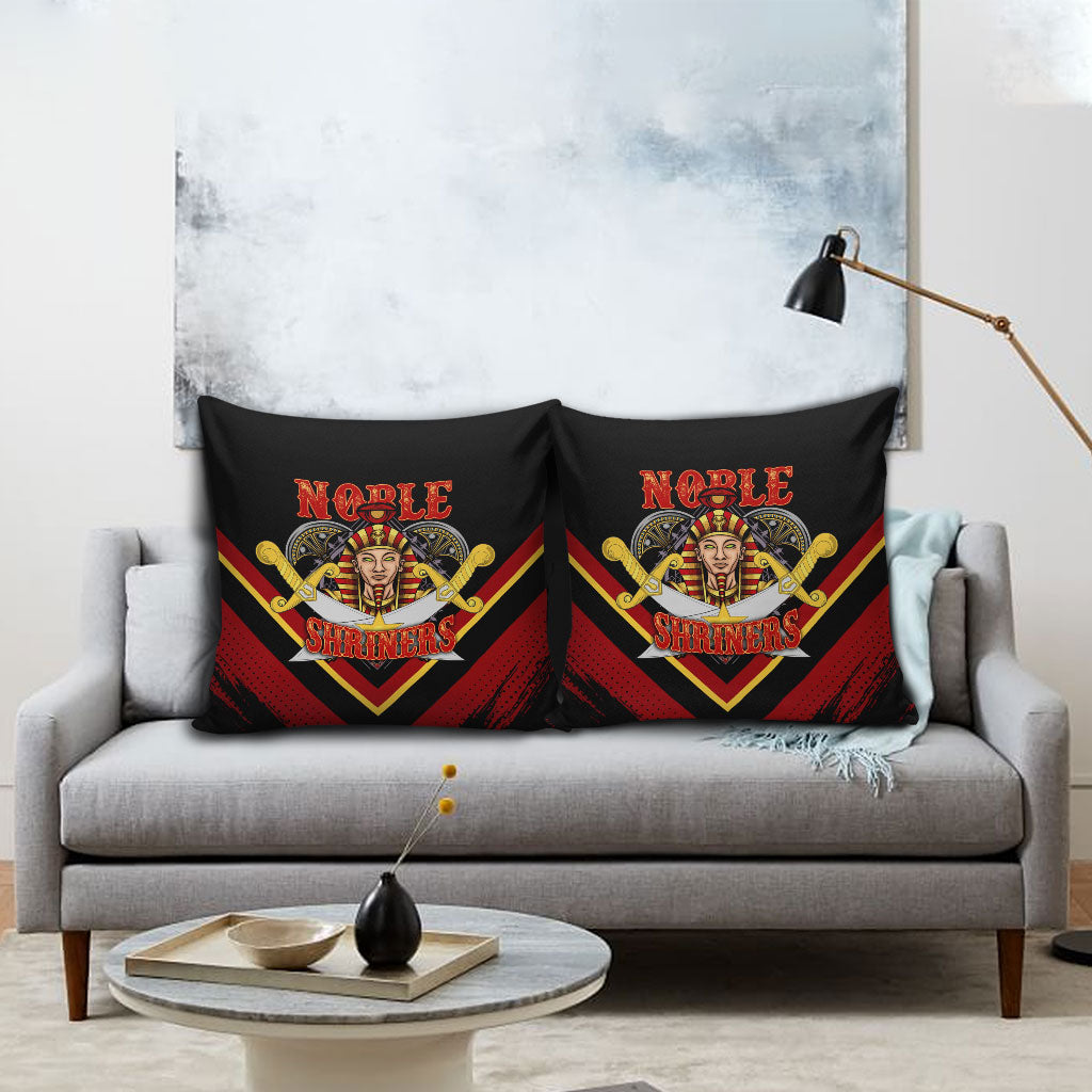 Noble Shriners Pillow Cover Masonic Egyptian Pharaoh Scimitar Emblem