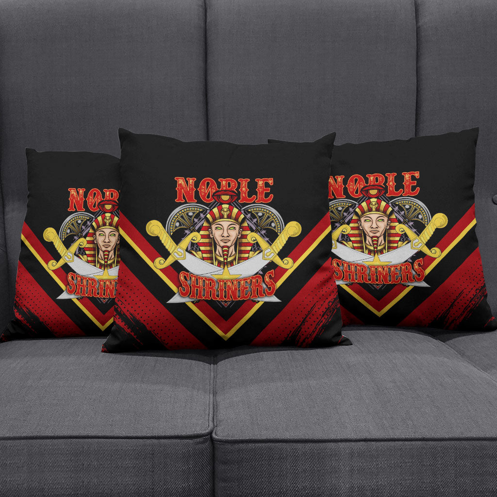 Noble Shriners Pillow Cover Masonic Egyptian Pharaoh Scimitar Emblem