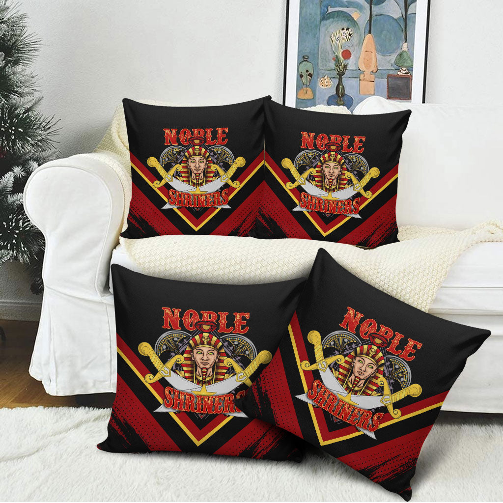 Noble Shriners Pillow Cover Masonic Egyptian Pharaoh Scimitar Emblem