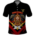Noble Shriners Polo Shirt Masonic Egyptian Pharaoh Scimitar Emblem