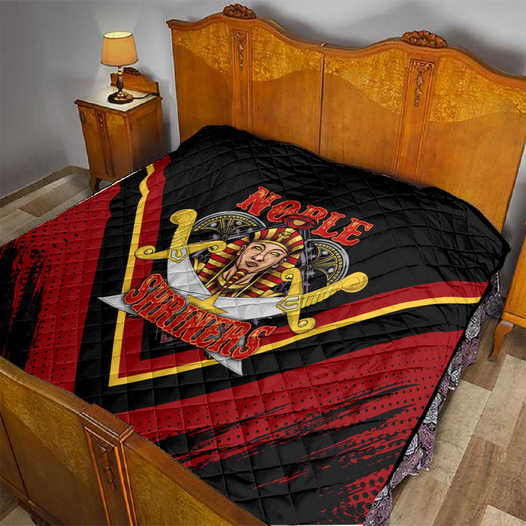 Noble Shriners Quilt Masonic Egyptian Pharaoh Scimitar Emblem
