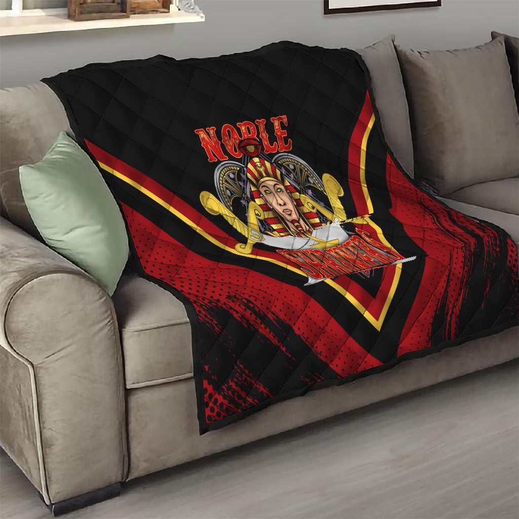 Noble Shriners Quilt Masonic Egyptian Pharaoh Scimitar Emblem