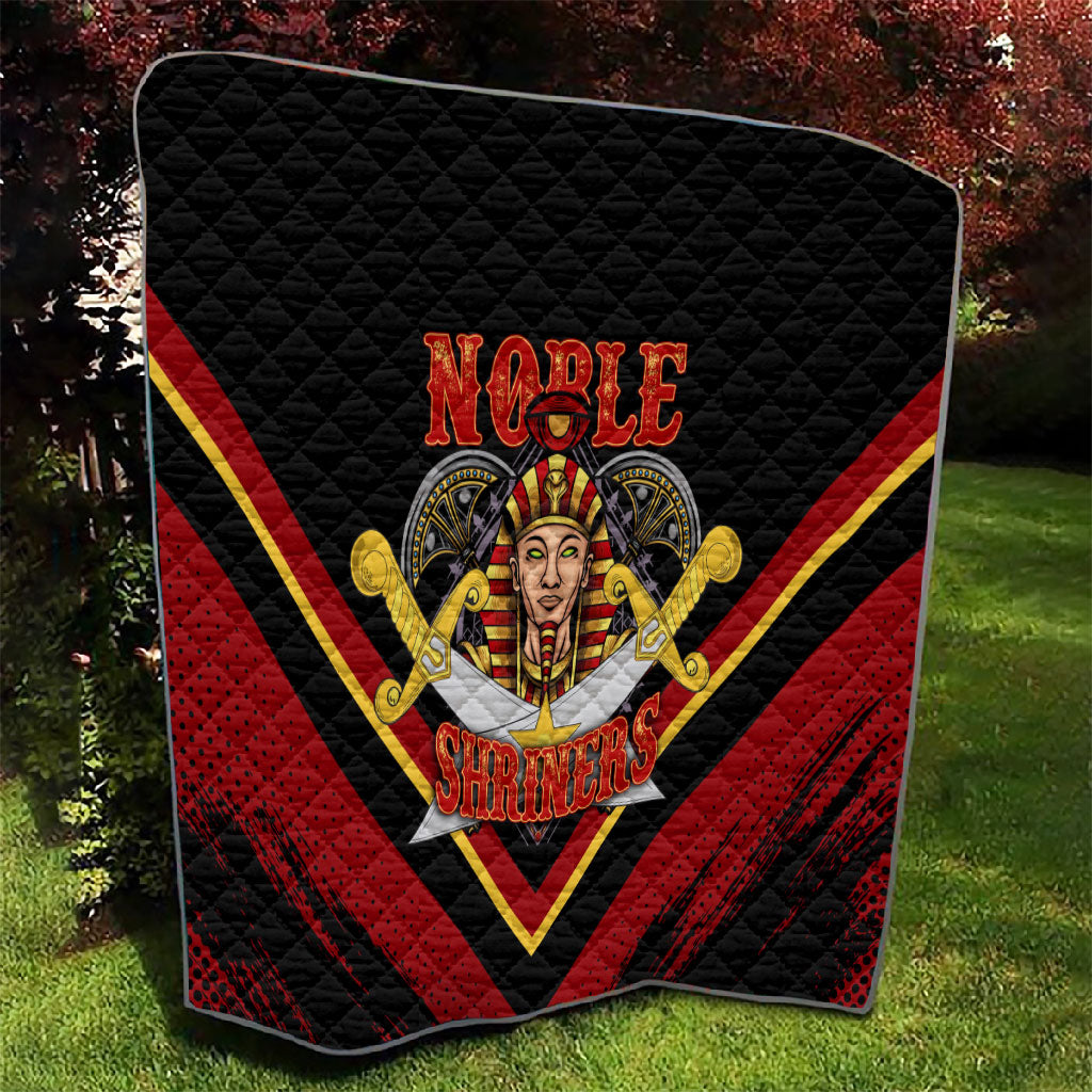 Noble Shriners Quilt Masonic Egyptian Pharaoh Scimitar Emblem