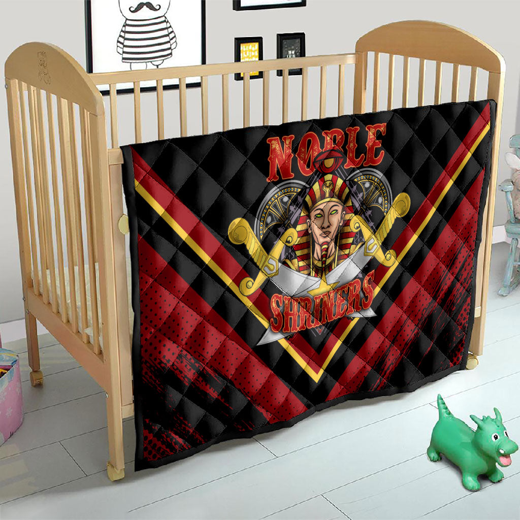 Noble Shriners Quilt Masonic Egyptian Pharaoh Scimitar Emblem