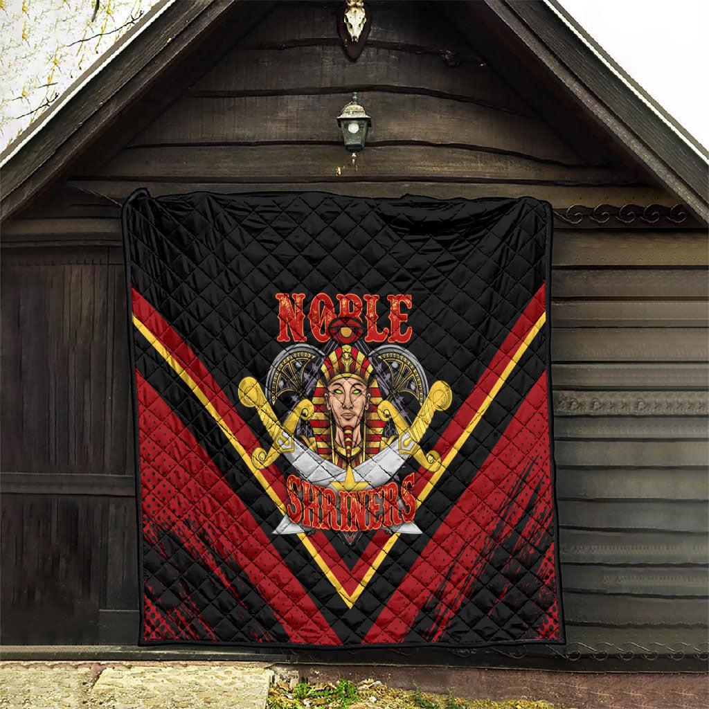 Noble Shriners Quilt Masonic Egyptian Pharaoh Scimitar Emblem