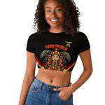 Noble Shriners Raglan Cropped T shirt Masonic Egyptian Pharaoh Scimitar Emblem