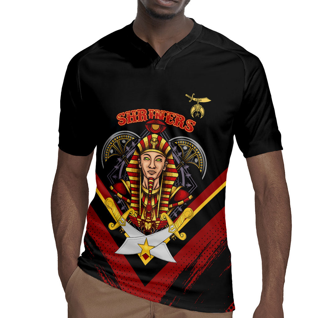 Noble Shriners Rugby Jersey Masonic Egyptian Pharaoh Scimitar Emblem
