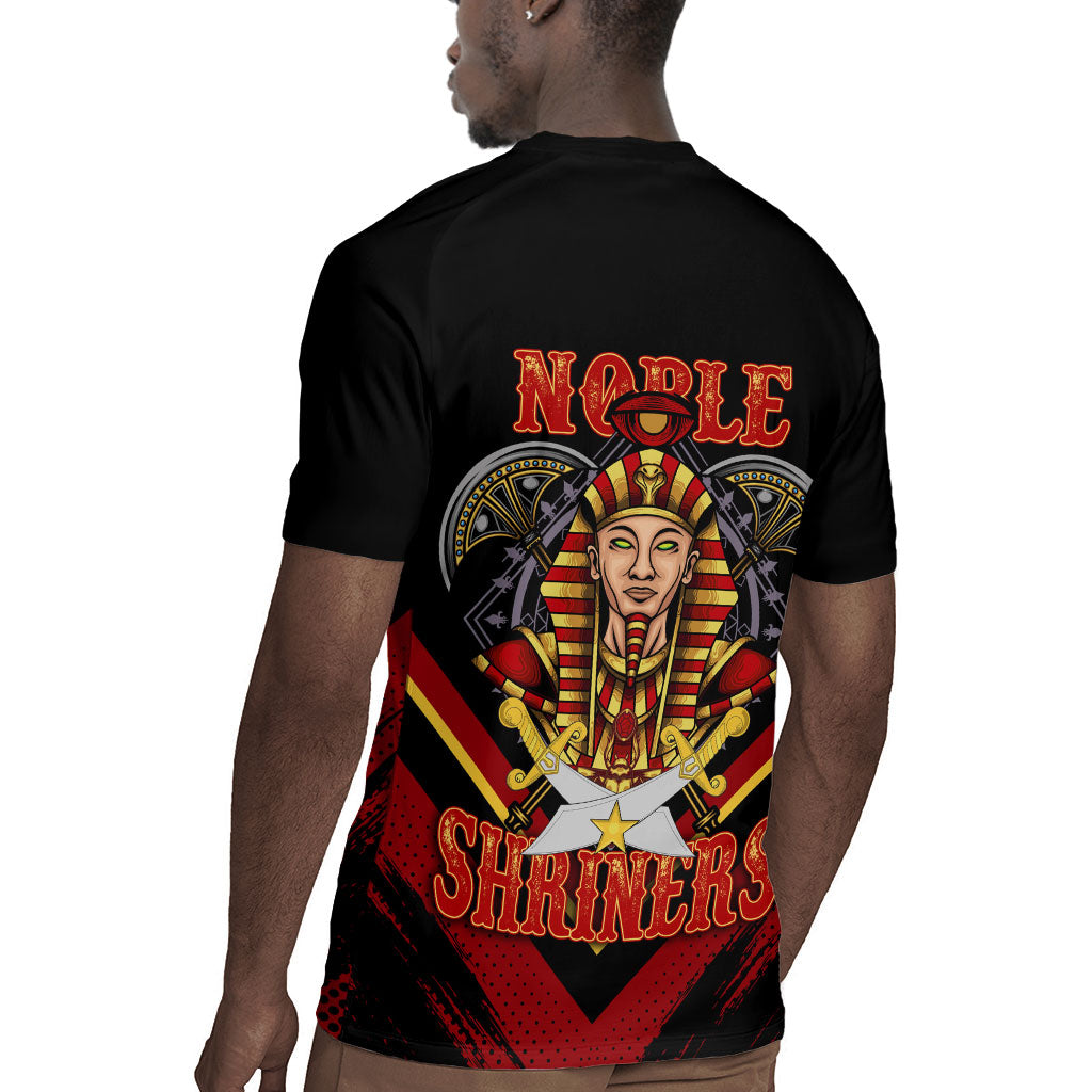 Noble Shriners Rugby Jersey Masonic Egyptian Pharaoh Scimitar Emblem