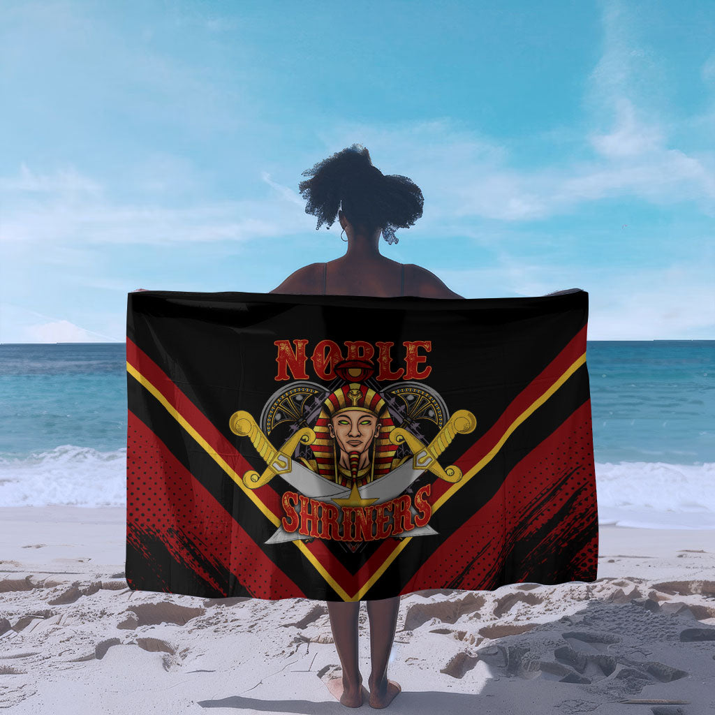 Noble Shriners Sarong Masonic Egyptian Pharaoh Scimitar Emblem