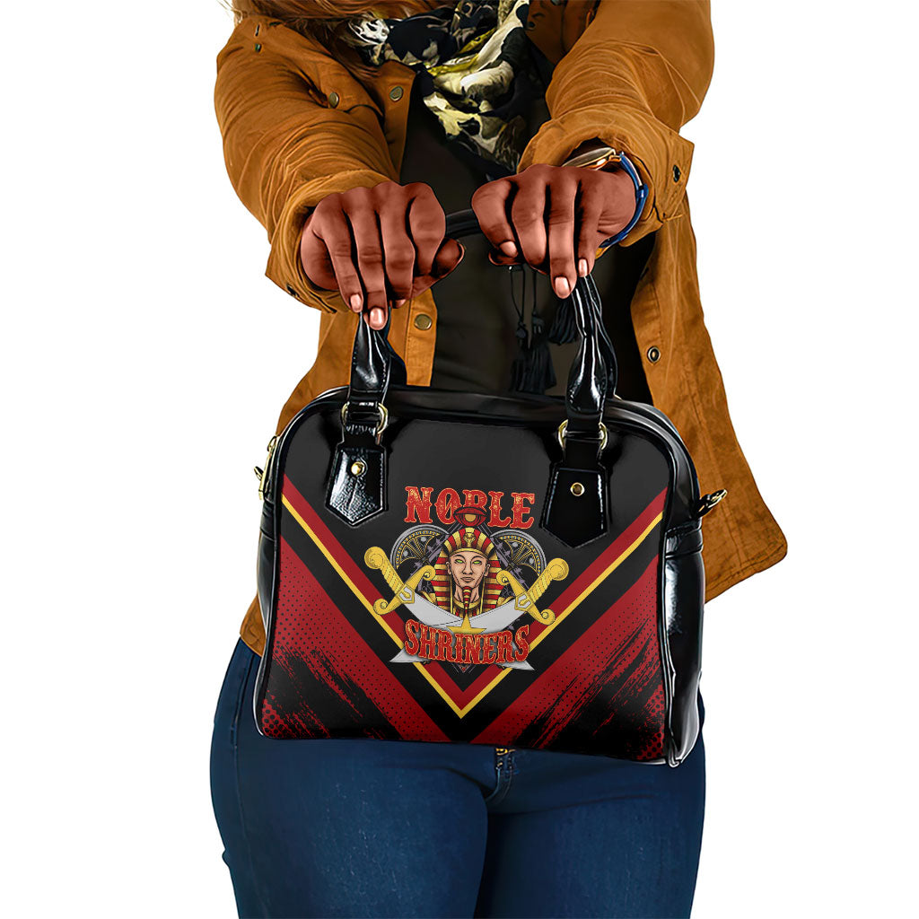Noble Shriners Shoulder Handbag Masonic Egyptian Pharaoh Scimitar Emblem