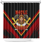 Noble Shriners Shower Curtain Masonic Egyptian Pharaoh Scimitar Emblem