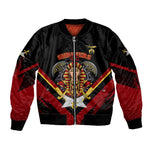 Noble Shriners Sleeve Zip Bomber Jacket Masonic Egyptian Pharaoh Scimitar Emblem
