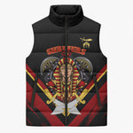Noble Shriners Sleeveless Puffer Jacket Masonic Egyptian Pharaoh Scimitar Emblem
