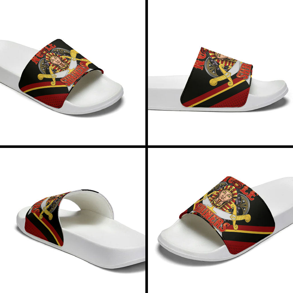 Noble Shriners Slide Sandals Masonic Egyptian Pharaoh Scimitar Emblem