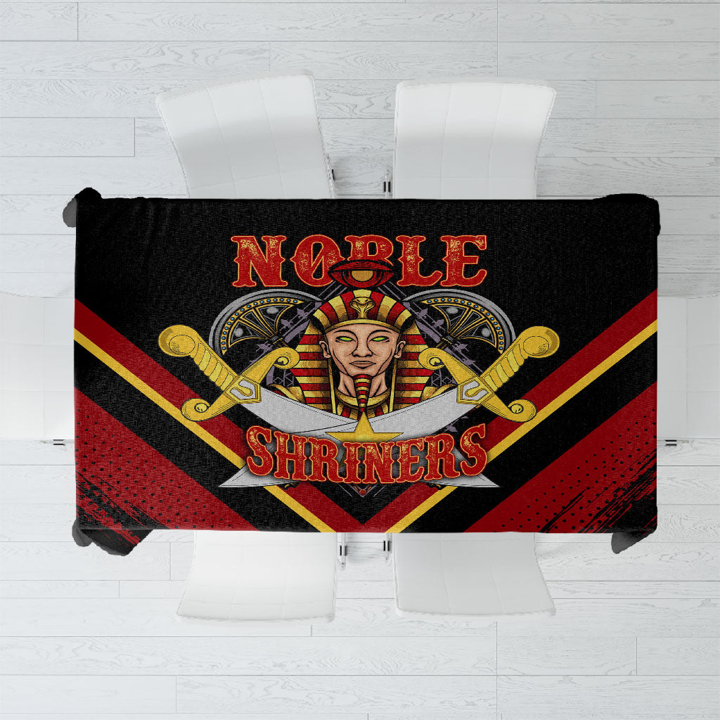 Noble Shriners Tablecloth Masonic Egyptian Pharaoh Scimitar Emblem