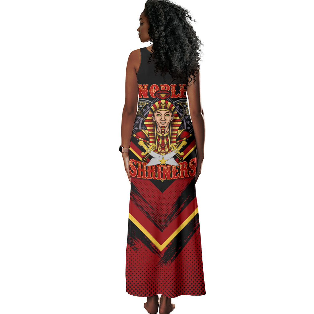 Noble Shriners Tank Maxi Dress Masonic Egyptian Pharaoh Scimitar Emblem