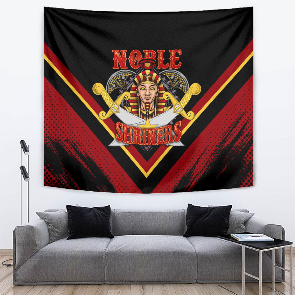 Noble Shriners Tapestry Masonic Egyptian Pharaoh Scimitar Emblem