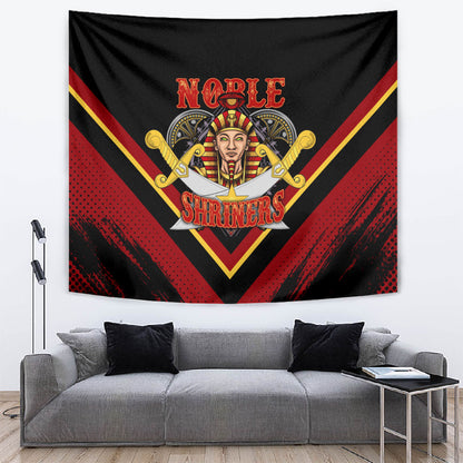 Noble Shriners Tapestry Masonic Egyptian Pharaoh Scimitar Emblem