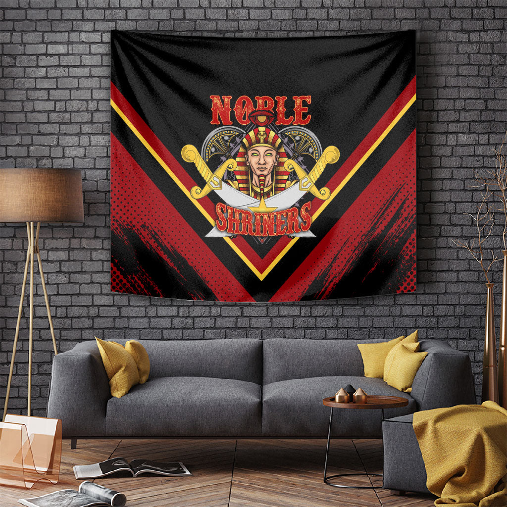 Noble Shriners Tapestry Masonic Egyptian Pharaoh Scimitar Emblem