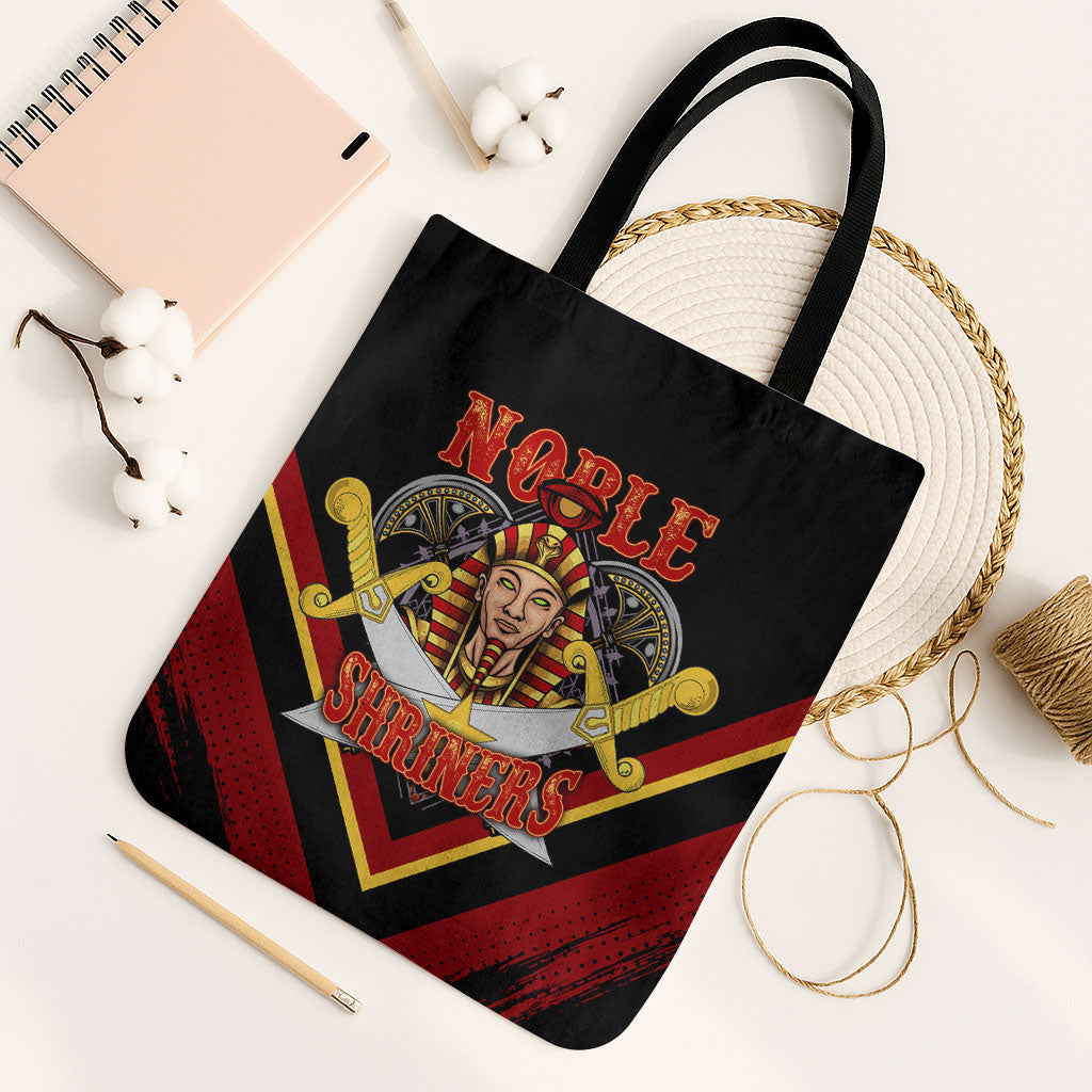 Noble Shriners Tote Bag Masonic Egyptian Pharaoh Scimitar Emblem