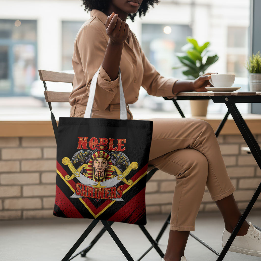Noble Shriners Tote Bag Masonic Egyptian Pharaoh Scimitar Emblem